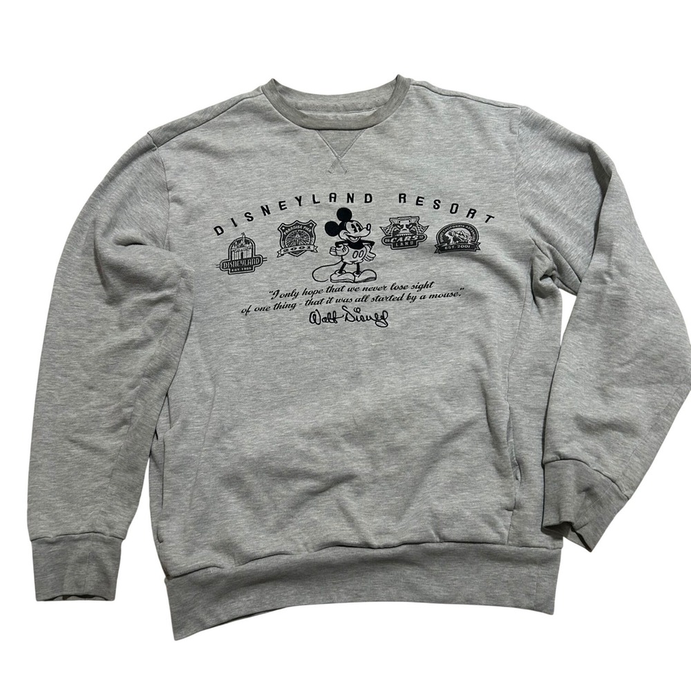 Disney Parks Mens Sweatshirt Bundle Disneyland Resort Mickey Mouse Hoodie Crew M - Picture 12 of 16